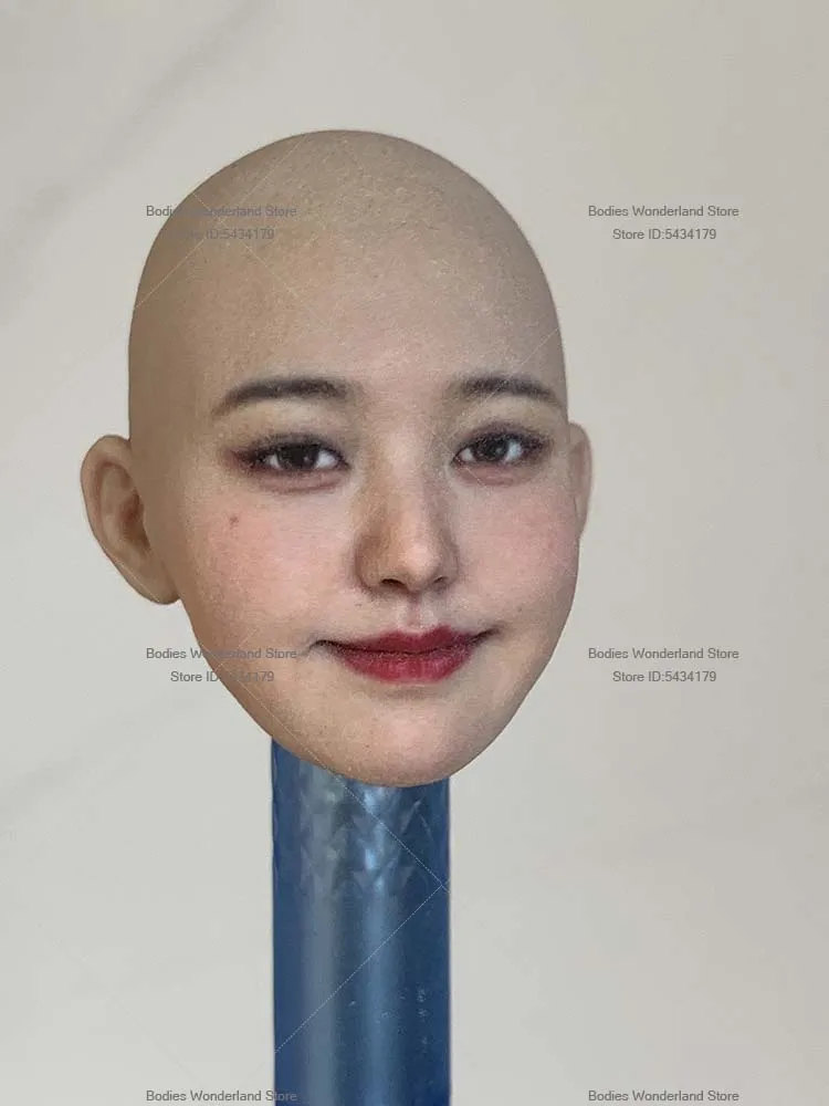 In Magazzino 1/6 1/12 Soldato Femminile Viso Rotondo Ragazza Zhang Yuanying Testa Coreano Pop Cantante Testa Sculpt Per 12 '' 6 '' Action Figure