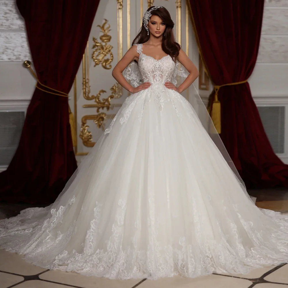 

Flavinke Customized Vestidos De Novia Off the Shoulder Ball Gown Wedding Dresses Sweetheart Neck Gorgeous Robe Mariage Bodice