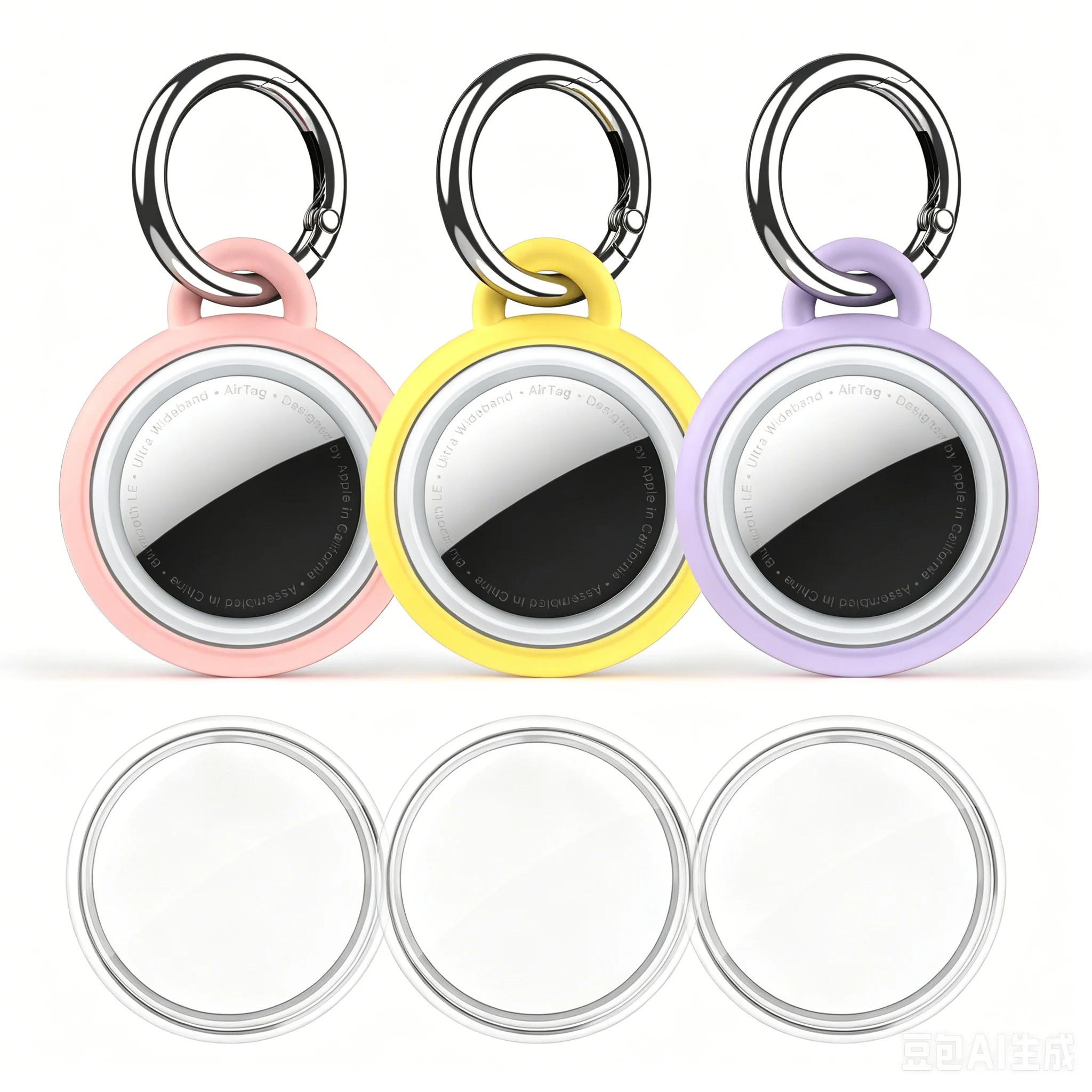 Funda impermeable para Apple Airtag, funda protectora antipérdida con llavero para perros, gatos, mascotas, rastreador de collar, protectora para Apple AirTag.