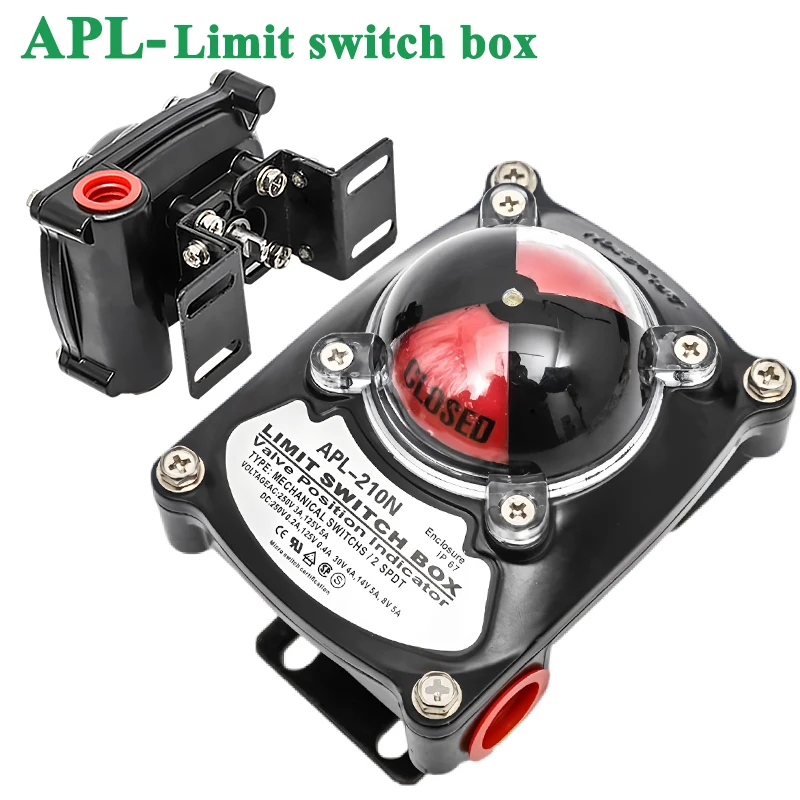 APL210N Mechanical Limit Switch Box Pneumatic Ball Valve Compact Position Signal Feedback Signaler APL410N 310N Explosion-Proof