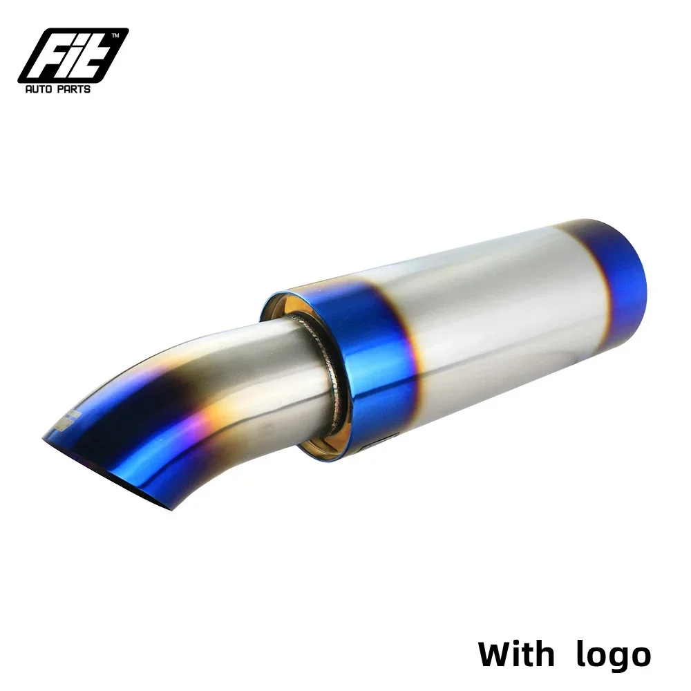 

Stainless Steel Racing Car Muffler 2.5"/2" to 4'' Race Muffler Exhaust Exhaust Straight Pipe Universal