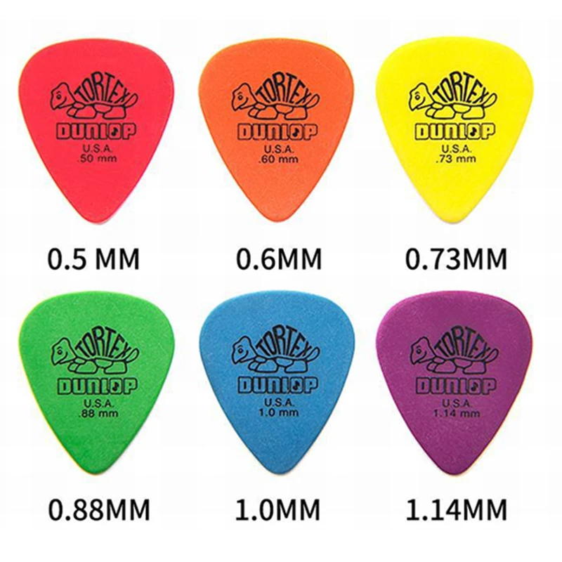 10 / 50 / 100 Pcs Acoustic Electric Dunlop Guitar Picks Plectrum Accessories Thickness 0.5mm-1.14mm