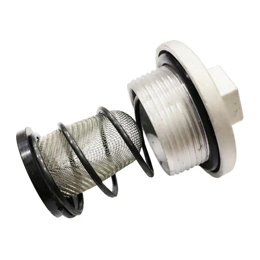 

Durable Oil Filter Drain Plug Set Silver Black Aluminum Oil Fuel Filter Kit for Chinese Scooter