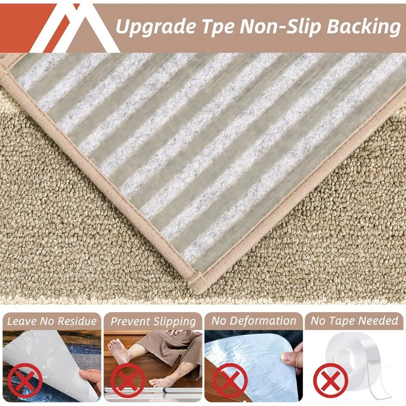 Soft Stair Treads Non-Slip Carpet Mat 28inX9in Indoor Stair Runners for Wooden Steps,Stair Rugs for Kids and Dogs,