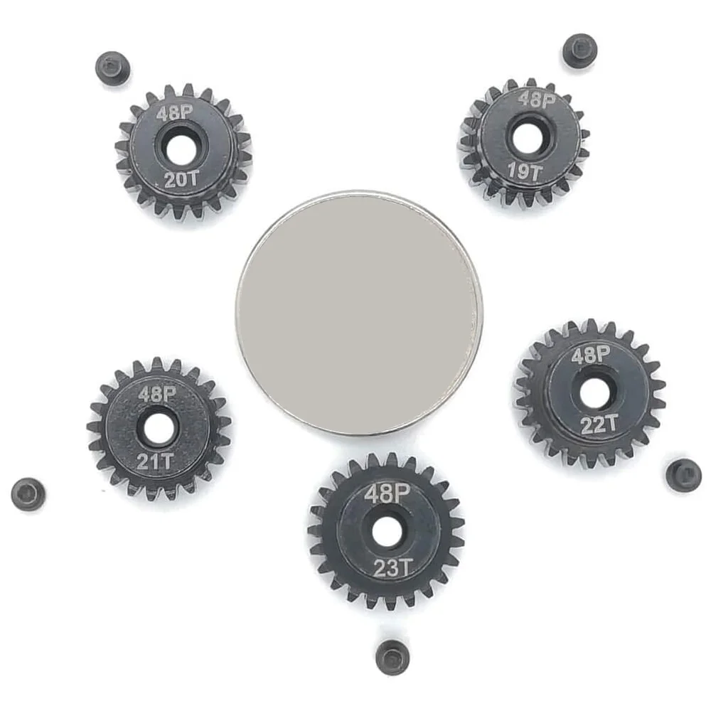 YSUN-48P 19T 20T 21T 22T 23T Pinion Gear With Screw Driver For 3.175Mm Shaft 1/10 RC Brushless Brush Motor