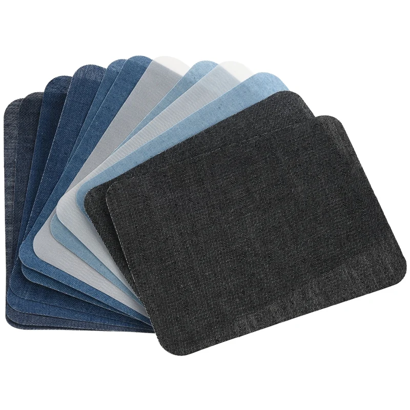 

10Pcs Thermal Sticky Iron On Mending Patches Jeans Bag Hat Repair Decor Design