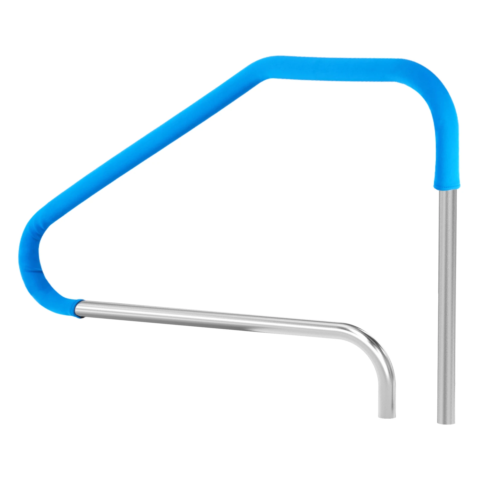 VEVOR Pool Handrail Stainless Steel (Pre-built) for Indoor/Outdoor Pools Rust-Proof Grab Bar with Blue Grip Cover for Spas
