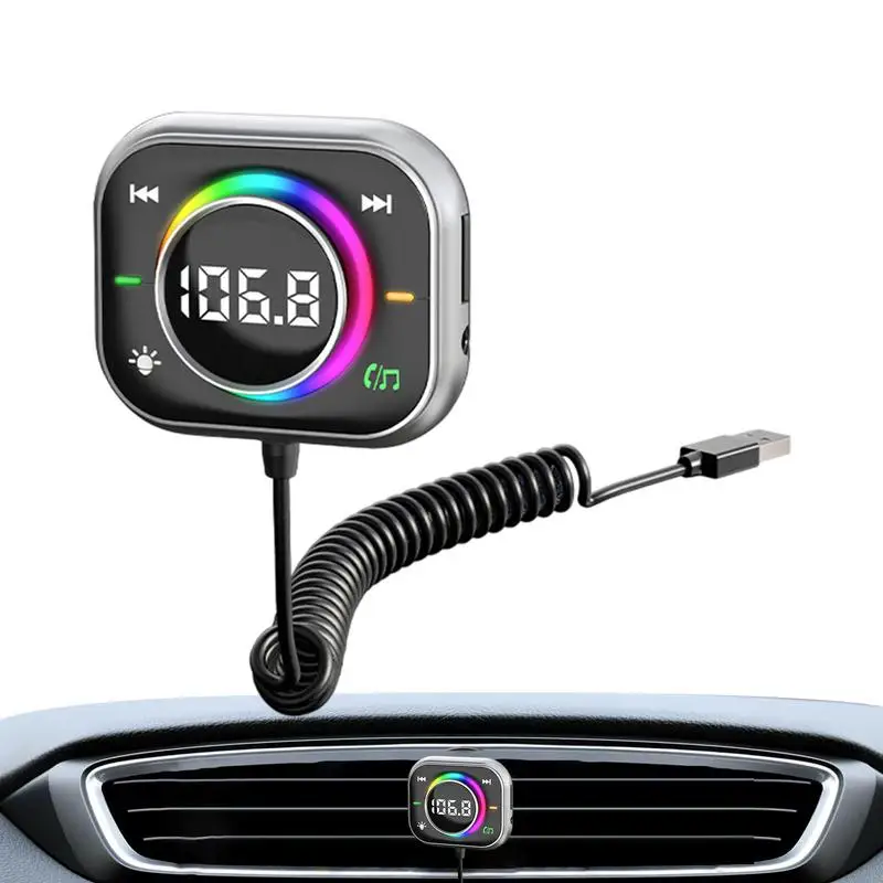 

FM Transmitter For Car Car FM Transmitter With Noise-Canceling Microphone Versatile Versatile Receiver For Sedan Vehicles MPV