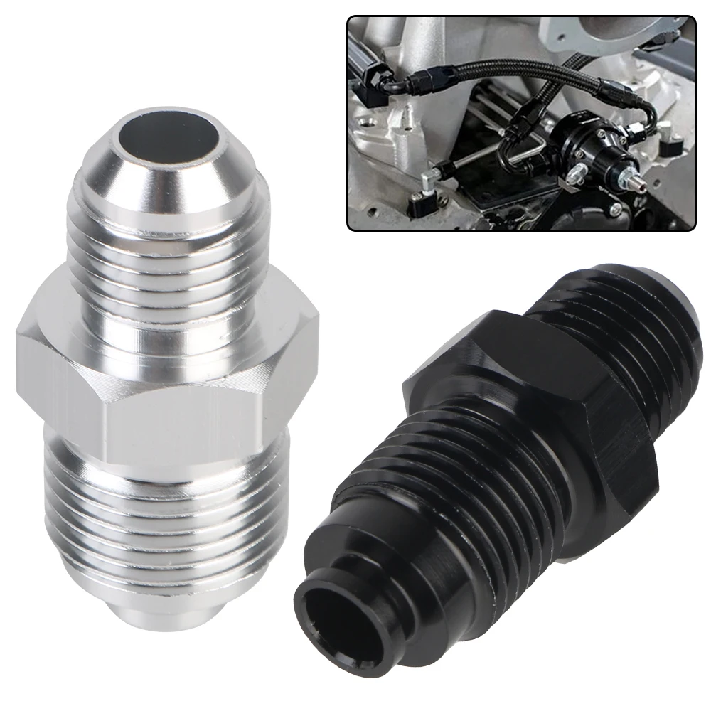 Survival Turbo Oil Feed Adapter Fitting AN6-M16X1.5-ORB AN6-M18X1.5-ORB Male Flare Aluminum 2PCS Straight Adapter