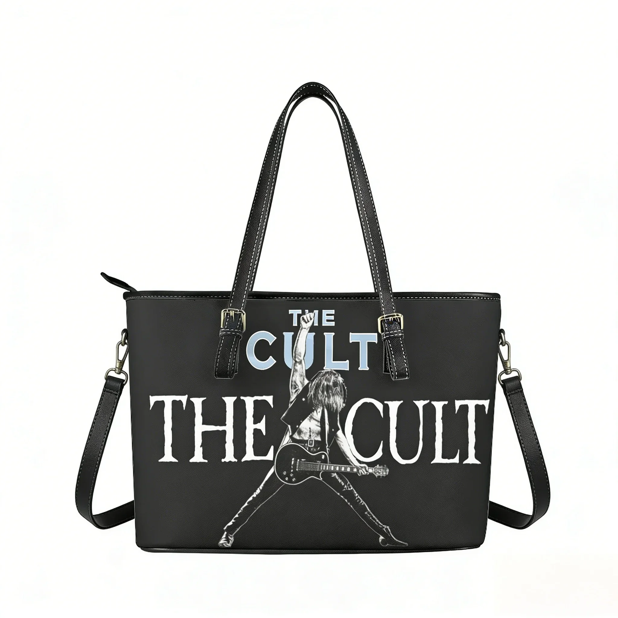 

The Cult Rock Band Custom Handbag Women Mens Fun Retro Personalized Tote Bag Shoulder Bag Business Leather Purse Travel Bag Gift