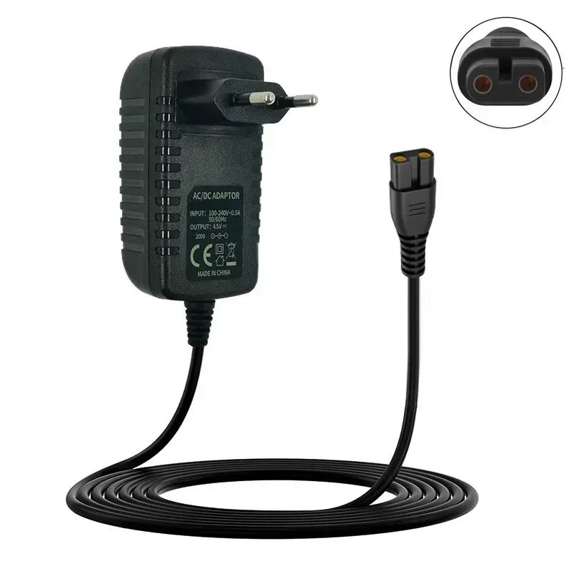 2m 4.5V 1.2A Clipper Charger for BaByliss PRO FX820 FX788 FX787 FX870 FXSSM FX726 FX825 Cordless Trimmer Power Cord Adapter