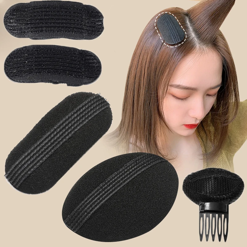 Puff Hair Head Cushion Invisible Fluffy Hair Pad Sponge Clip Bun Bump It Up Volume Hair Base for Women Girls Hair Accessory