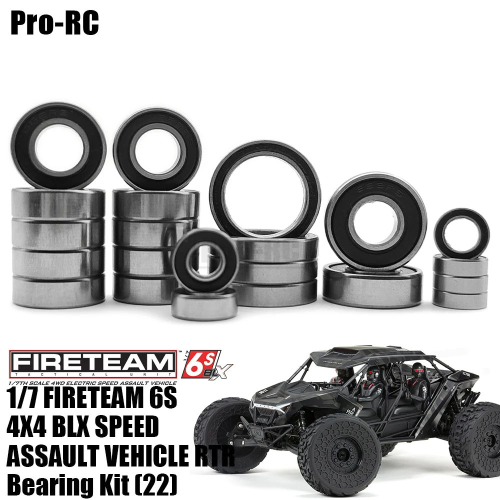 

Набор герметичных подшипников для Arrma 1/7 Fireteam 6S 4x4 BLX Speed, 22 шт.