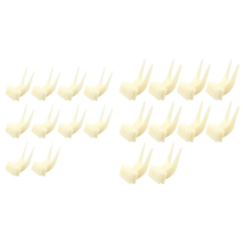 D7YB 10Pcs Birds Holder Parrots Fork Feeder Plastic Fruit Vegetable Treats Skewer