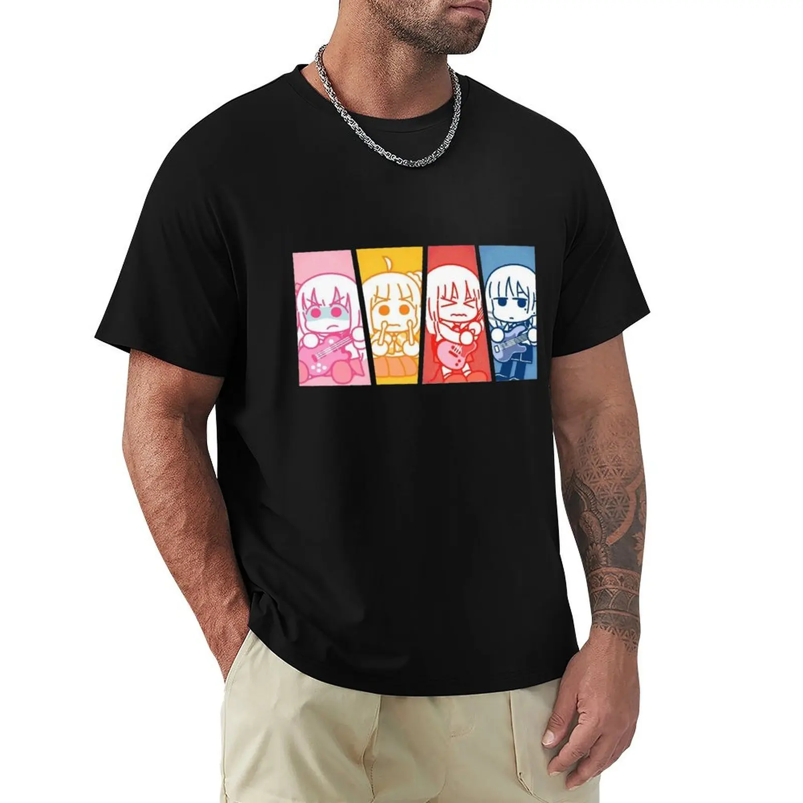 

BOCCHI THE ROCK! - Kessoku Band T-Shirt gifts for boyfriend quick drying man clothes t shirts for men pack