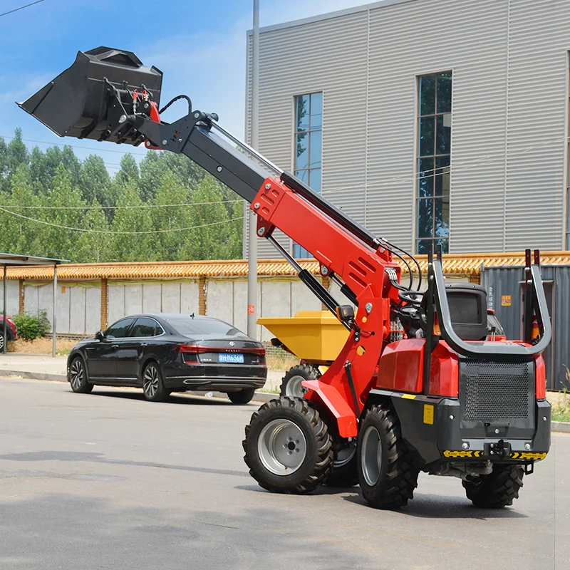

Customized New Model 2 Tons Multi-purpose Telescopic Wheel Loader Telescopic Arm Loader With Optional Engine