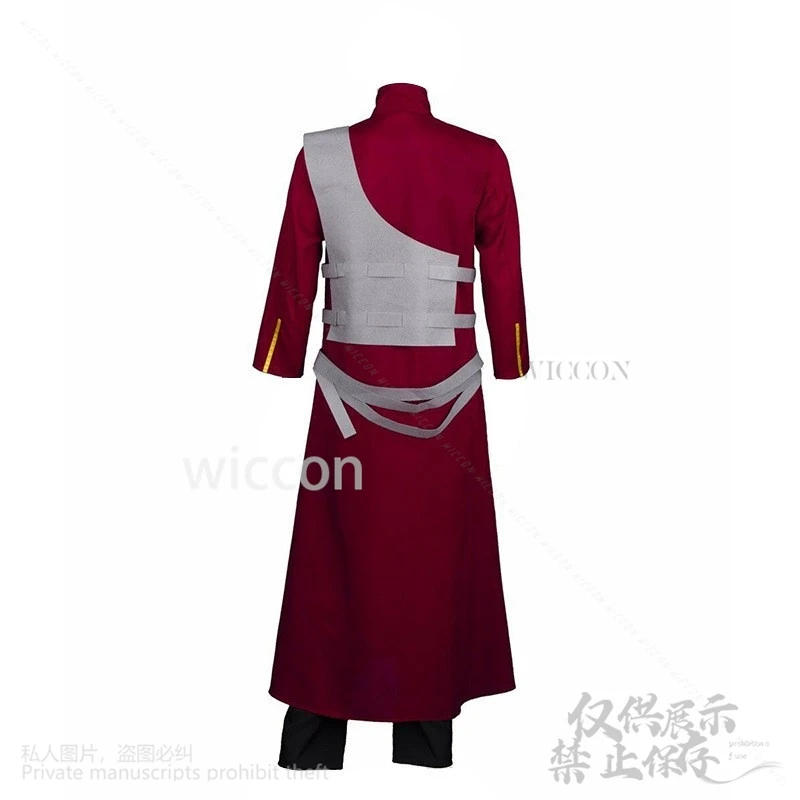 Sabaku No أنيمي تأثيري جارا زي النينجا الهوكاجي Kazekage الملابس الباروكات للكبار معطف سترة السراويل كرنفال حفلة مخصصة