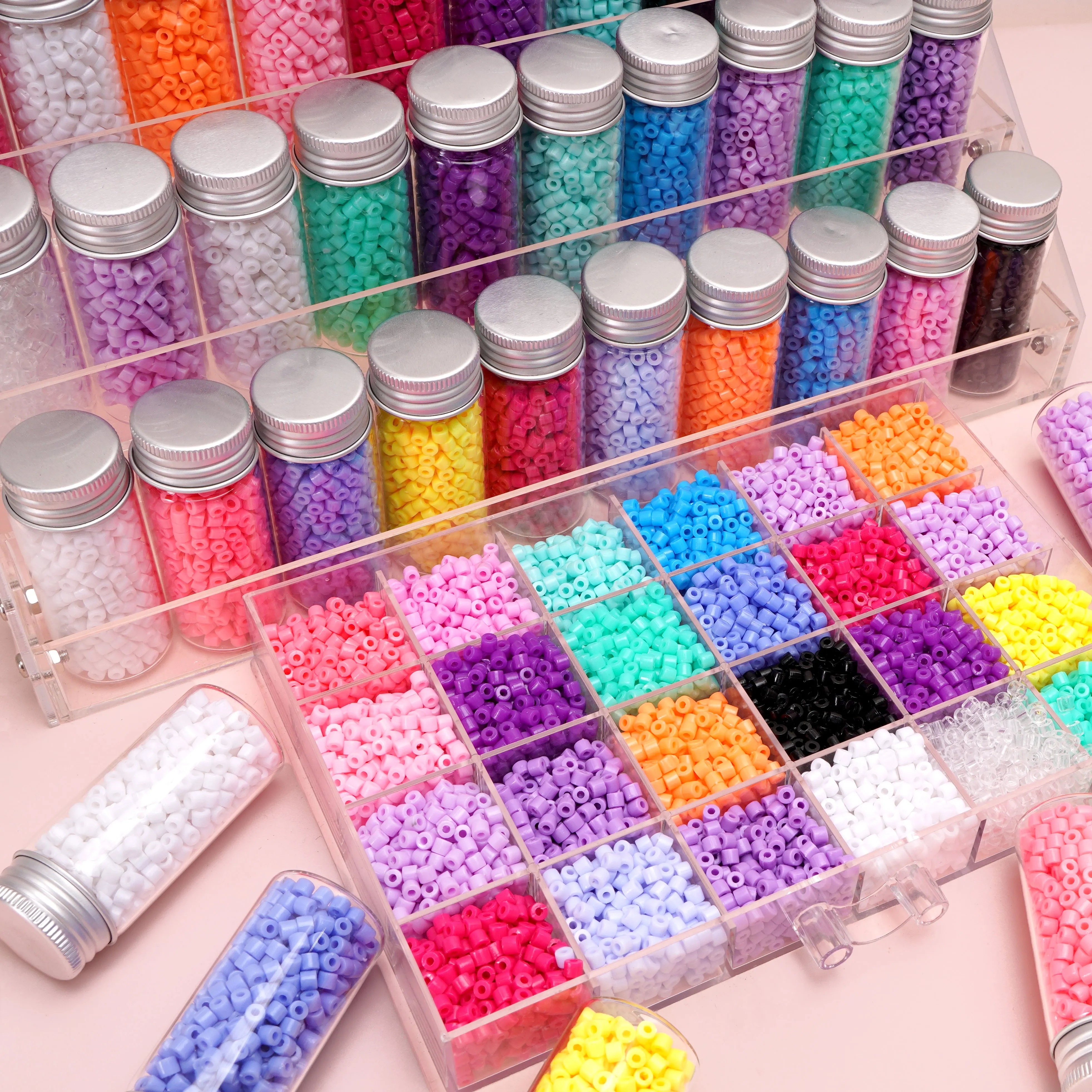 

10g about 300pcs Beading Acrylic Candy beads Loose Spacer Seed Beads For Bracelets Making DIY Crafts Jewelry Decorations