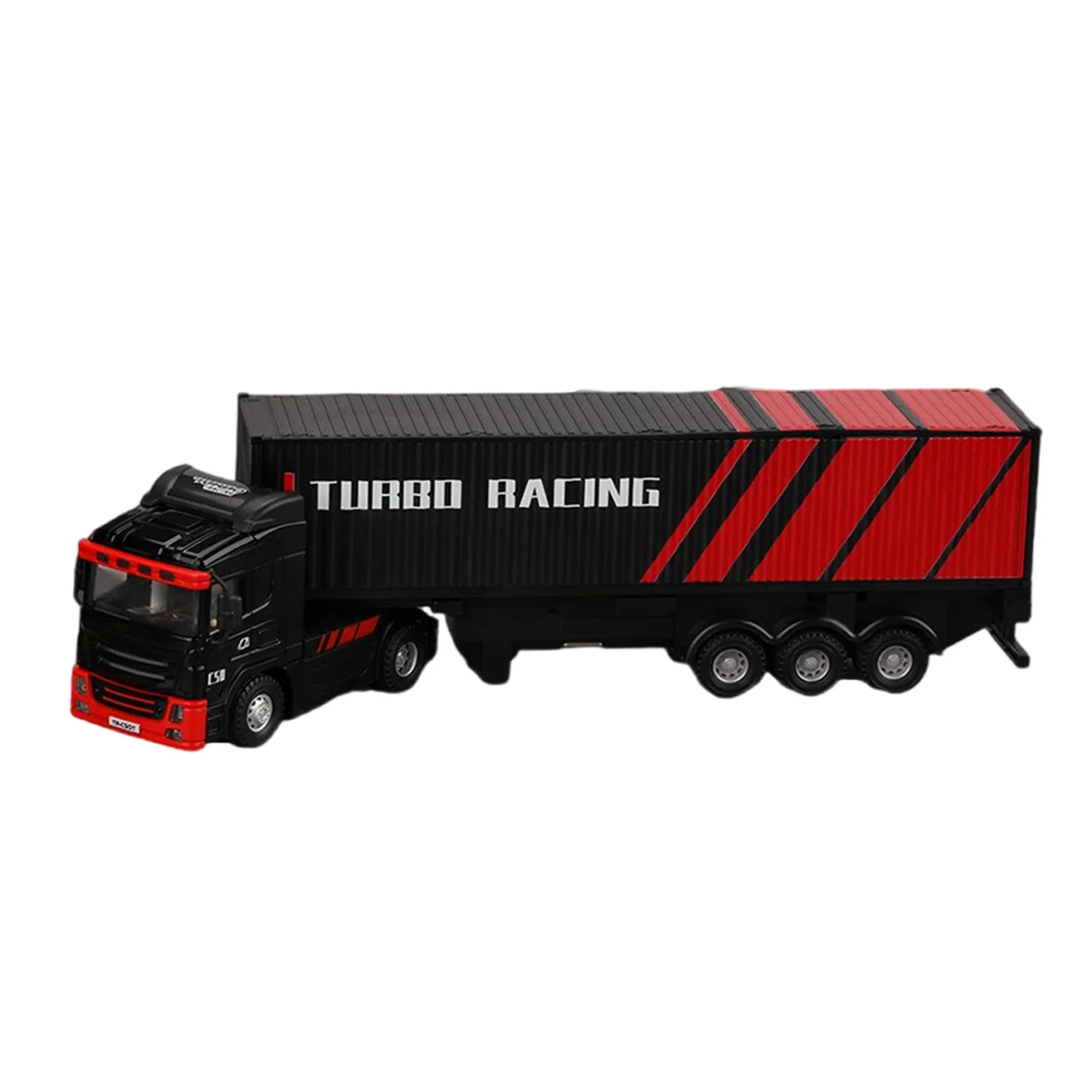 1:76 Remote Control Car RC Trailer Semi Truck Heavy Transport Truck Construction Toy With P81 10CH stick remote controller;