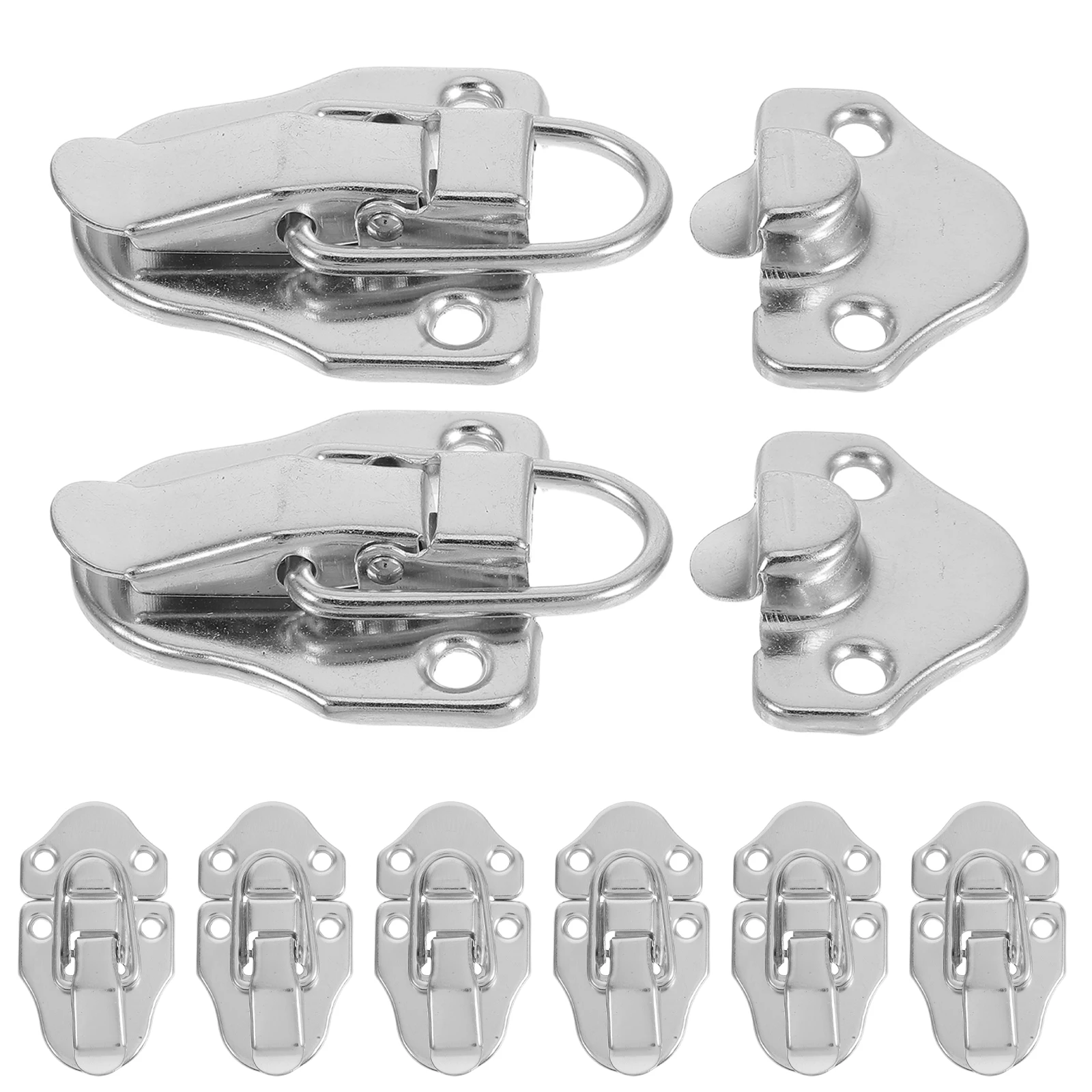 

6 Pcs Retro Wooden Box Lock Buckle Cabinet Latch Vintage Catch Key Drawer Iron Door