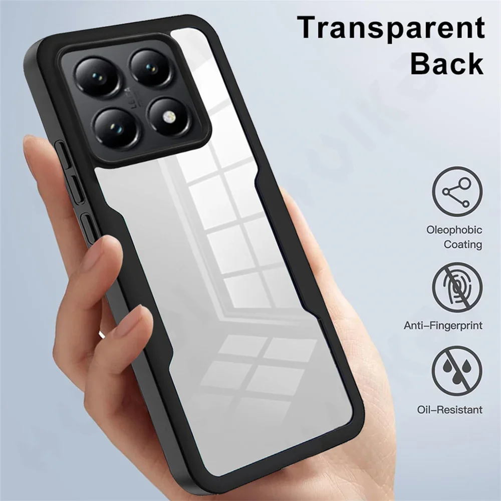 Case For Xiaomi 14T 13T Poco X6 Pro Xiaomi Redmi Note 13 Pro Plus 5G  360 Full Shockproof Silicone Screen Protection Phone Cover