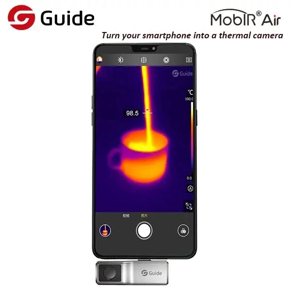 Android Smartphone Thermal Camera for Night Vision and HVAC Issue 25 Hz Frame Rate