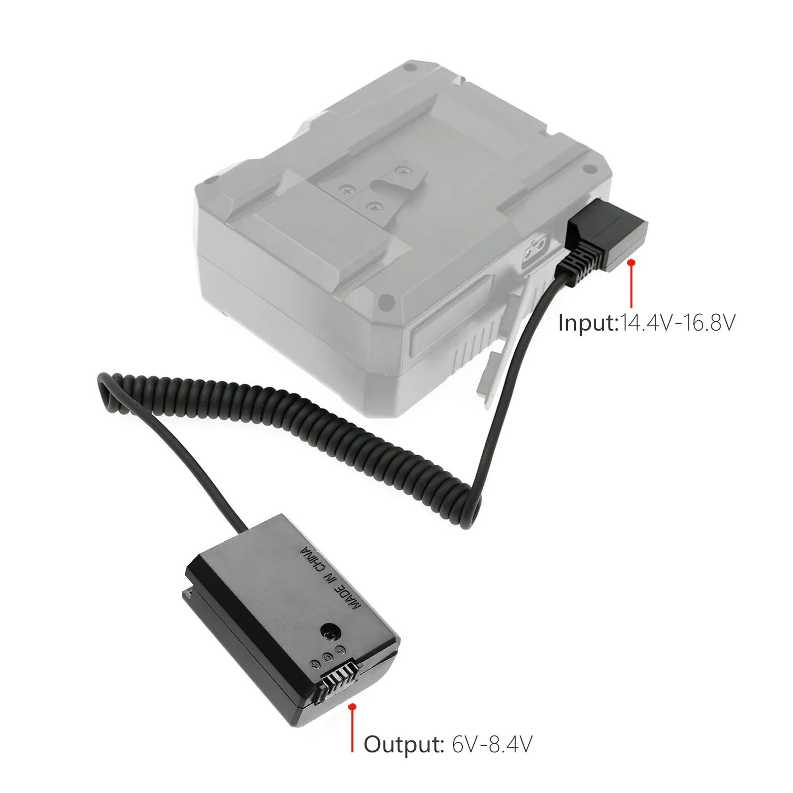 AC-PW20 NP-FW50 Dummy Battery DC D-Tap Coupler for Sony Alpha A5100 A6000 A6100 A6300 A6400 A6500 ZV-E10 A7 A7R A7S A7II A7RII