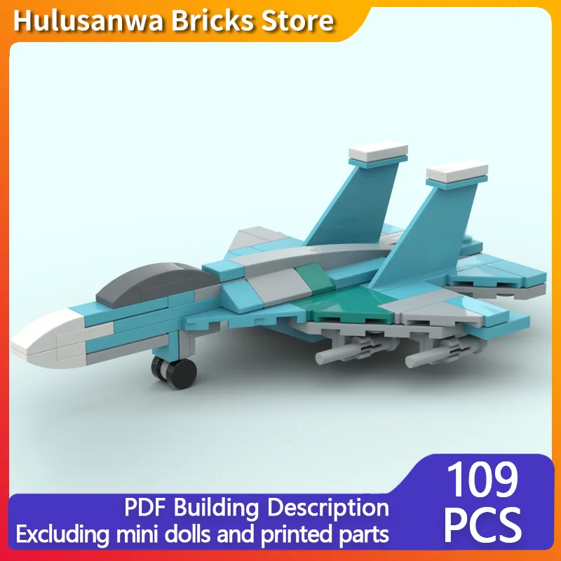 

SU-27 Flanker Modern Military Fighter Jets Model MOC Building Bricks War Equipment Modular Technology Gifts Children Toys Suit