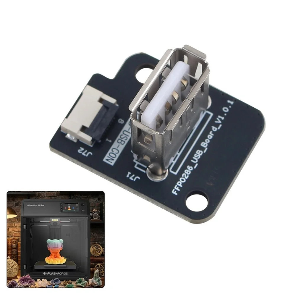 Replacement USB Interface Board Compatible with AD5M Pro FFP0286_V1.0.1 USB A Connector Low Failure Rate PCB Design