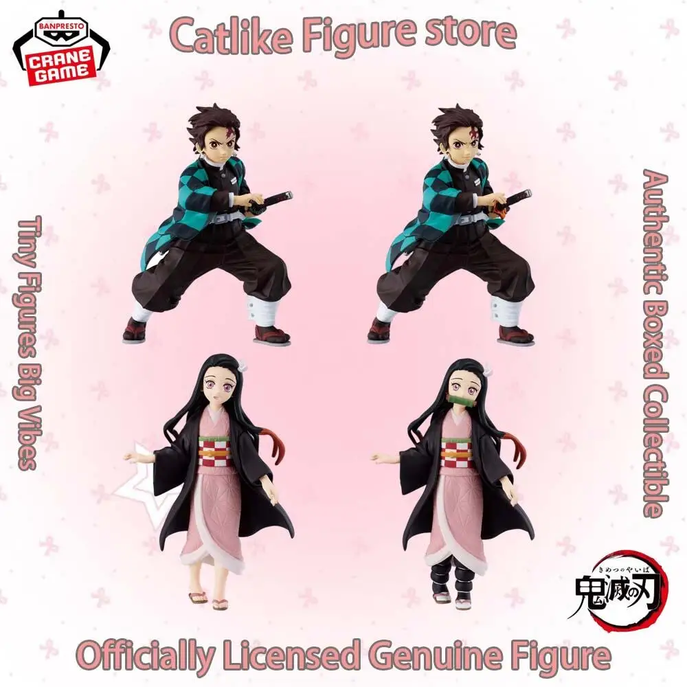 Figura de Anime Nueva y Original de Banpresto, Demon Slayer: Kimetsu No Yaiba, Tanjiro Kamado, Nezuko Kamado, en Stock