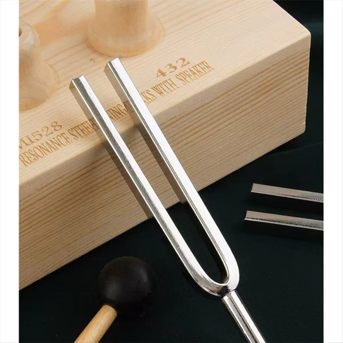 A003 432Hz 528Hz Tuning Fork Weighted Diapason Tuning Forks for Resonance Tunings Fork Percussion Instruments