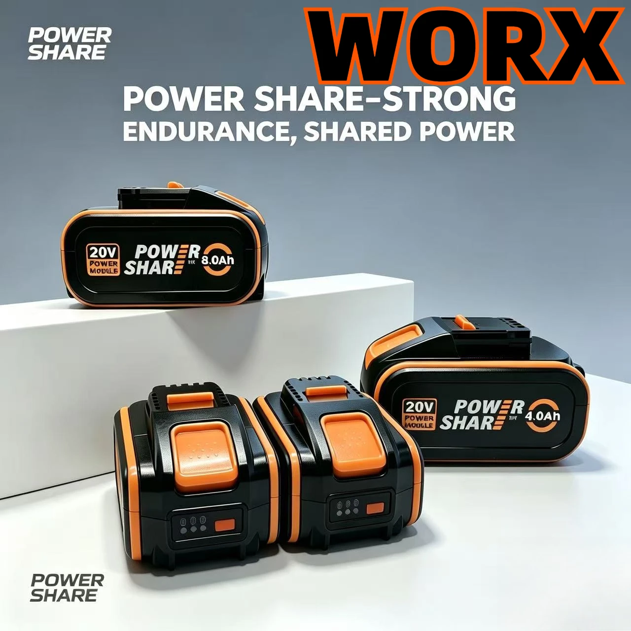 

Worx 20V Universal Lithium Battery, compatible with all Worx 20V power tools, long-lasting life steady output for daily work