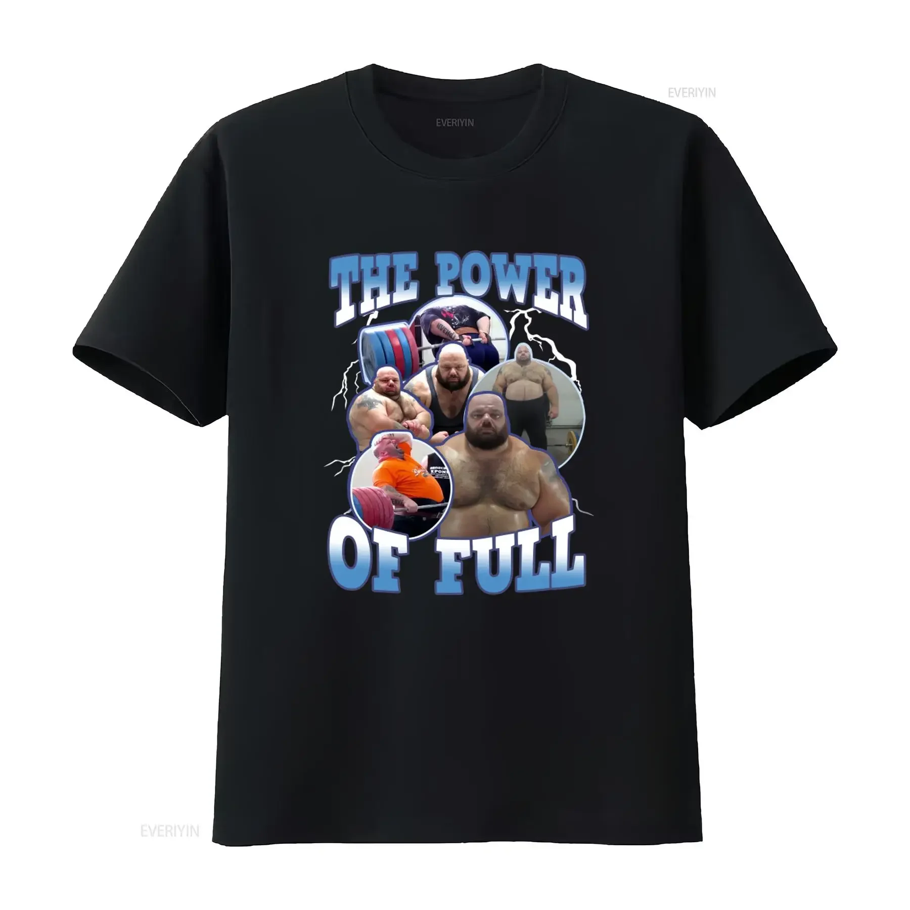 The Power Of Full Kyriakos Grizzly Meme Gym T Shirt Funny Powerlifter Design for Bros vintage Washed Comfortable Stretched