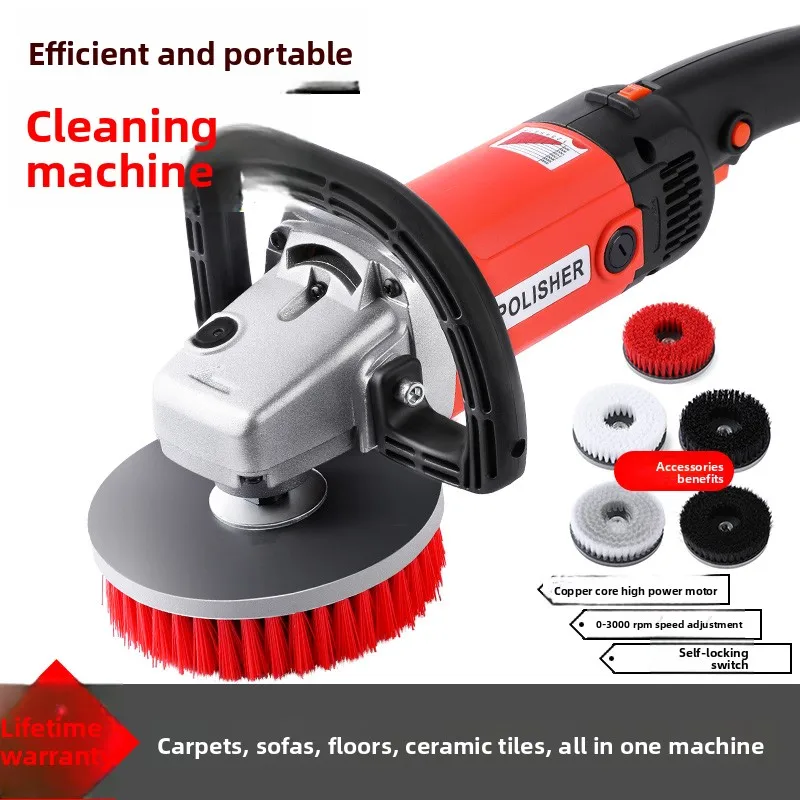 바닥 타일 소파용 전기 카펫 청소기, 강력한 딥 클리닝 스크럽 브러시 포함