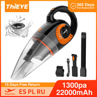 THiEYE 13000pa Car Vacuum Cleaner Wireless Cleaner For Car Home Cleaning Portable Handheld Auto 8800mAh Cleaning Machine