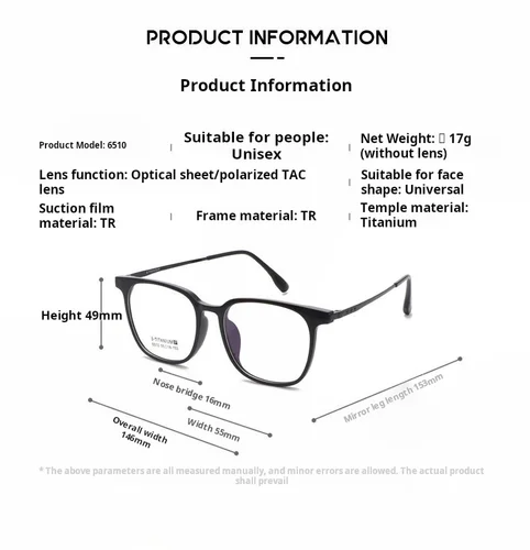 Imagen 2 del producto YIMARUILI, gafas con Clip magnético polarizado TR90 para hombre, aleación de titanio, montura de gafas graduadas ópticas ovaladas Retro de gran tamaño