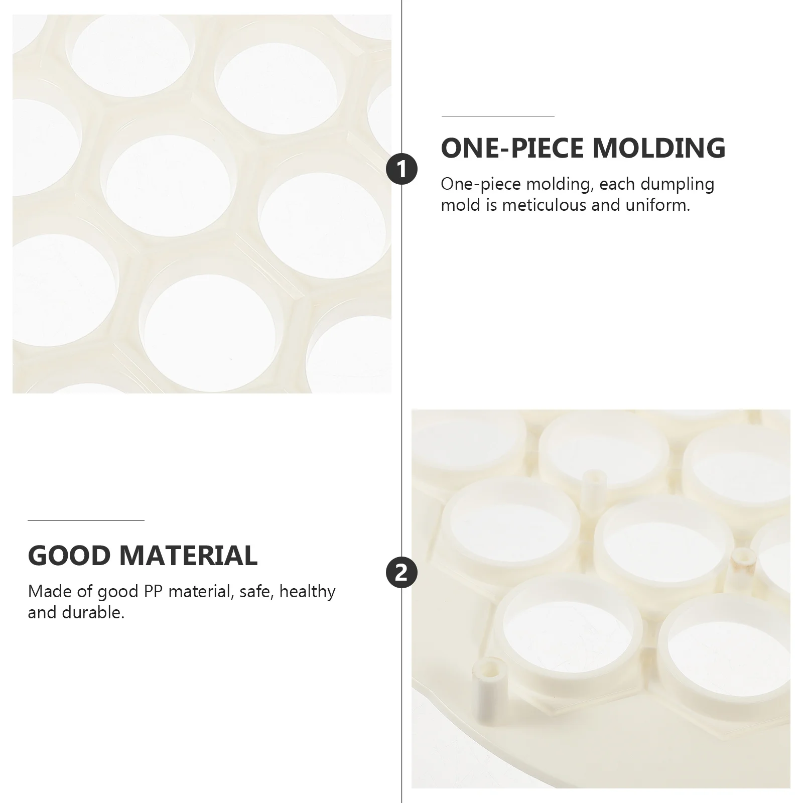 مجموعة واحدة من قالب الزلابية مكونة من 19 فتحة من مادة ممتازة وملصقات وعاء محلية الصنع رافيولي سهلة الغسيل ومقبض مريح #1