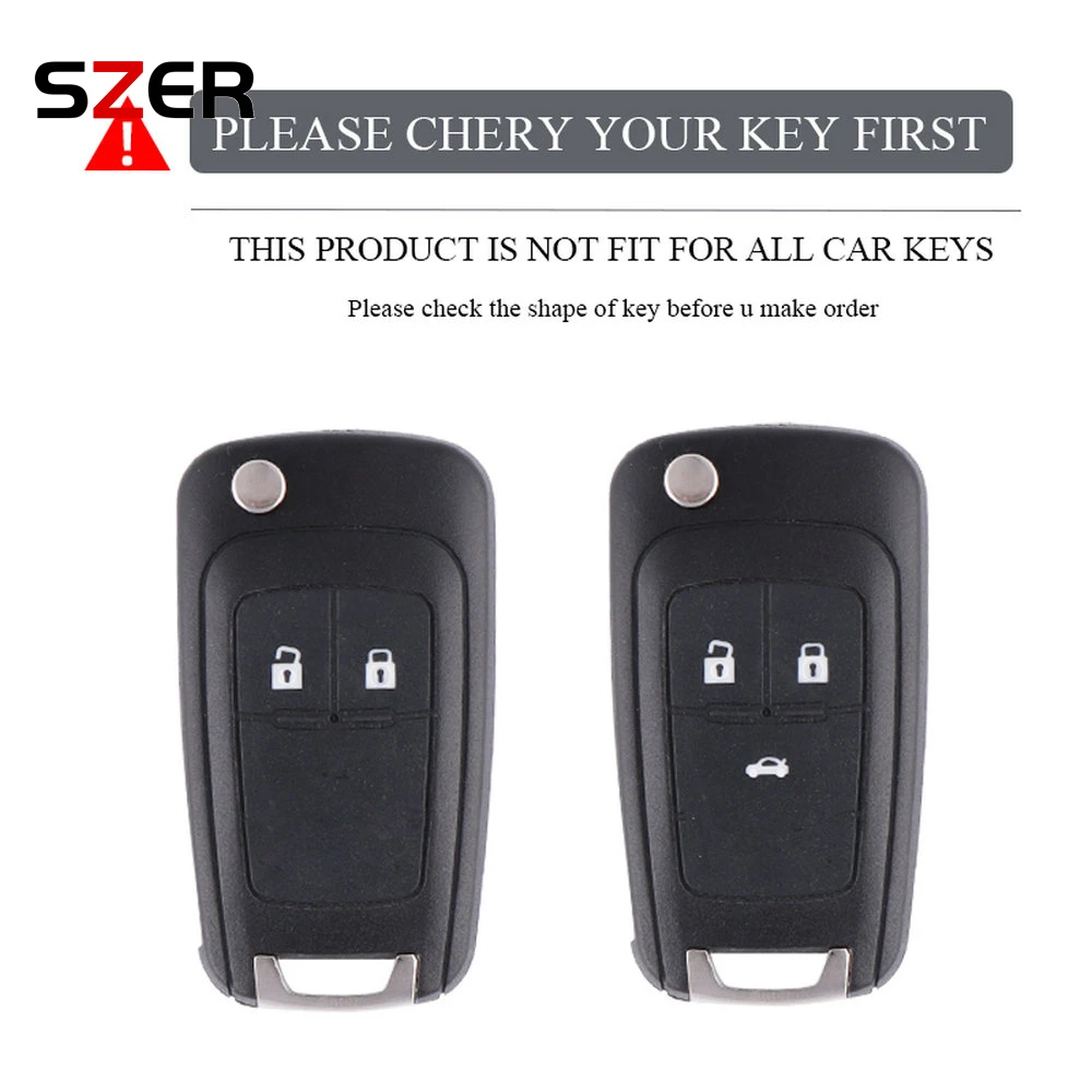 TPU Car Folding Key Case Cover Shell Fob For Chevrolet Cruze Aveo Trax Sail Malibu For Opel Vauxhall Astra Corsa Meriva Insignia