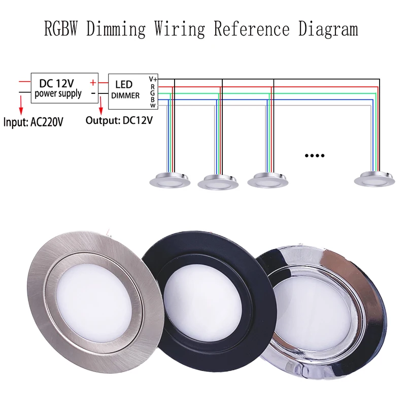 Imagem -04 - Recesso Led Mini Downlight com Driver Monitor de Gabinete no Solo Palco Ktv Sky Spotlight Regulável Remoto 3w Rgb 100v265v 12v