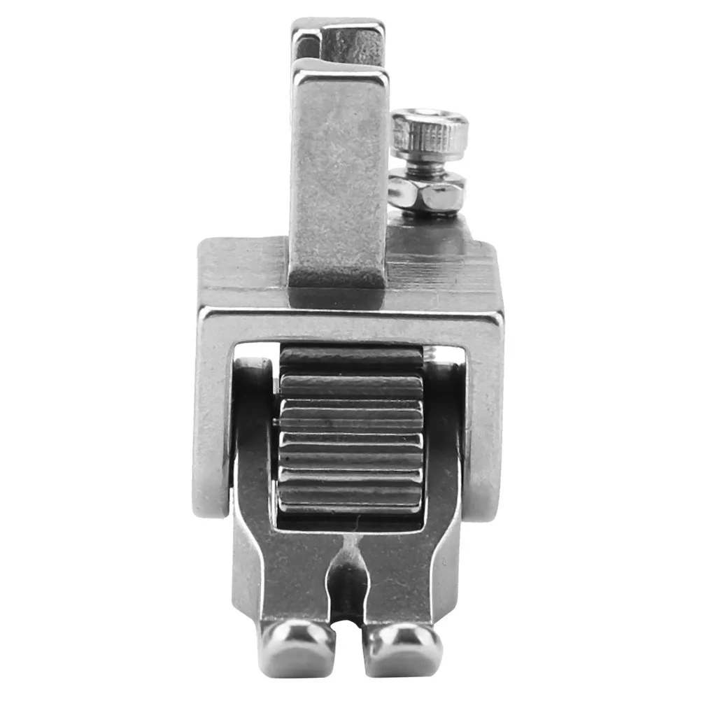 ตีนผีสำหรับเย็บผ้าเนื้อหนา แบบลูกกลิ้งสำหรับงานหนัก อุปกรณ์เย็บตะเข็บเรียบ อุปกรณ์เสริมสำหรับจักรเย็บผ้า