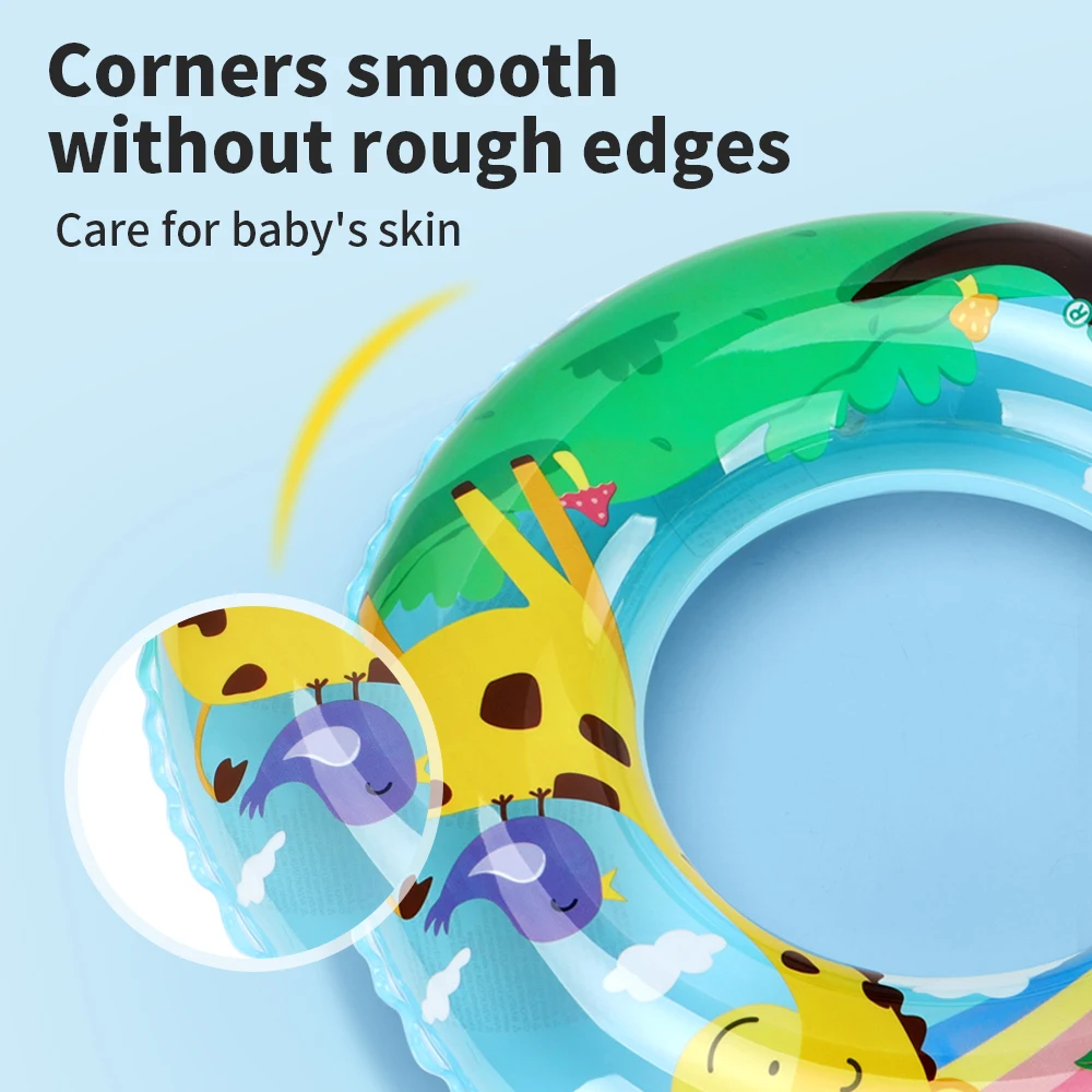 Swimbobo-Anillo de natación de dibujos animados para bebé, flotador inflable para las axilas, piscina para niños, juguetes para deportes acuáticos de verano