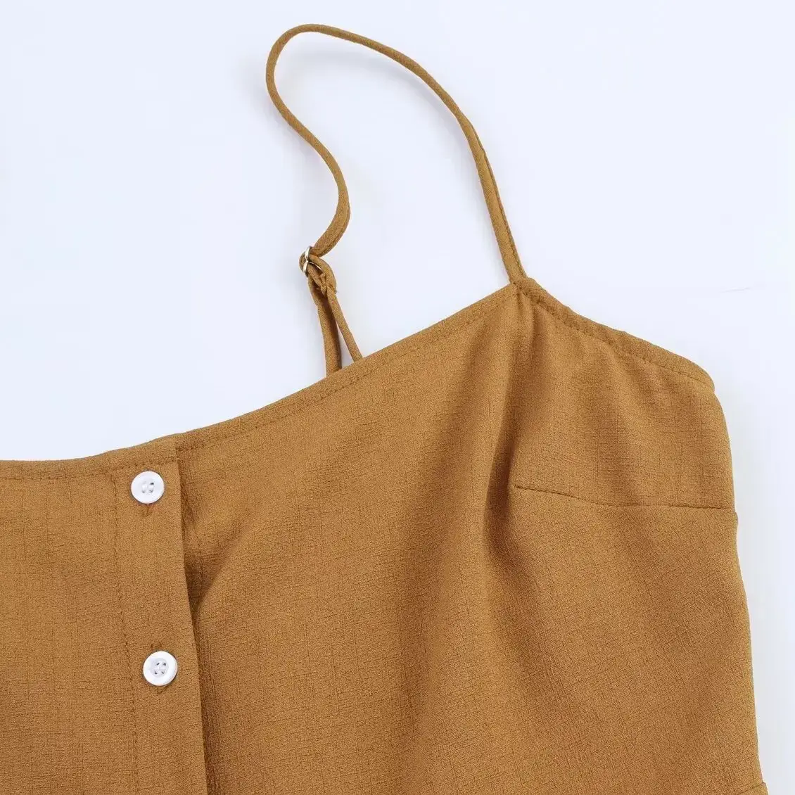 2025 BOHO O neck Embroidery Flower Open Buttons Maxi Long Sling Dress Women High Waist Ruched Swing Dresses Femme Robe Holiday