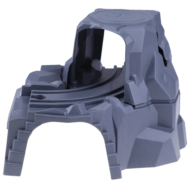 Acessórios de brinquedo de pista de trem de madeira de túnel duplo de plástico para trem de pista de túnel