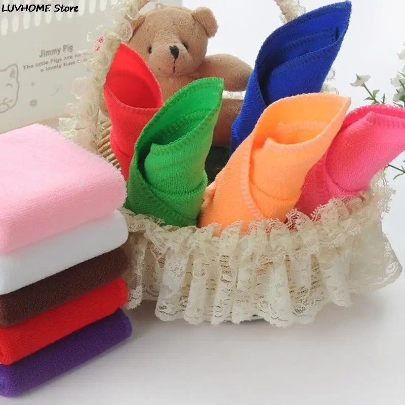 5pcs Microfiber Cleaning Cloth Towel Dish Cloth Super Absorbent Kitchen Wash Cloth Household kitchen Wiping Tool