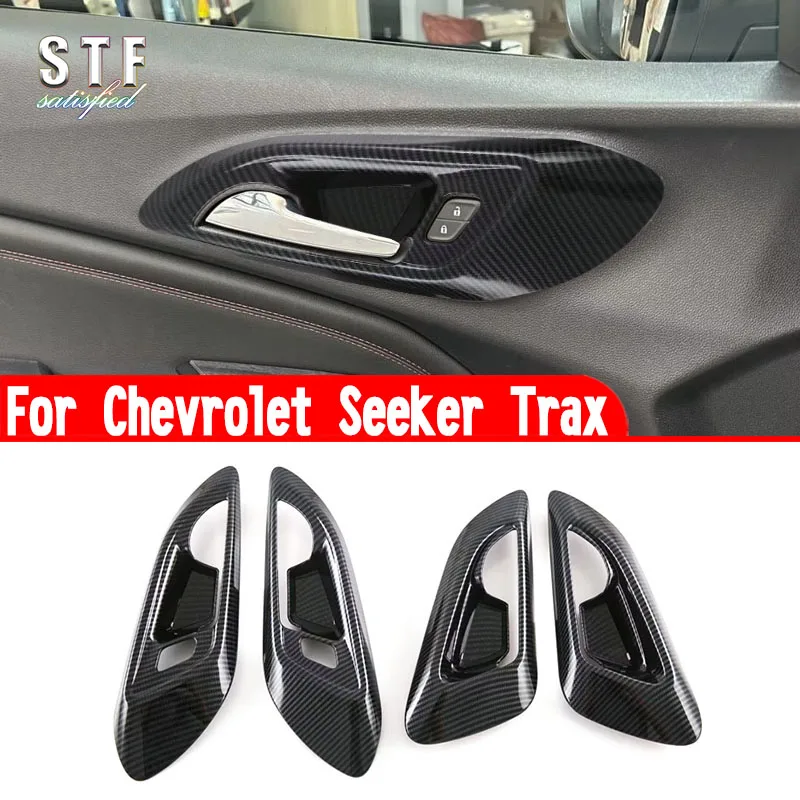 For Chevrolet Seeker Trax 2023 2024 Car Accessories Interior Door Handle Cover Trim Molding Decoration Stickers