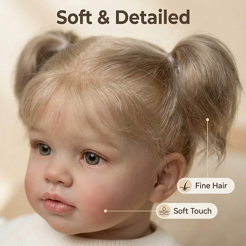 26-calowa Ogromna Lalka Reborn Pippa 66cm Księżniczka Dziewczynka z Bawełnianym Ciałem Realistyczna Lalka