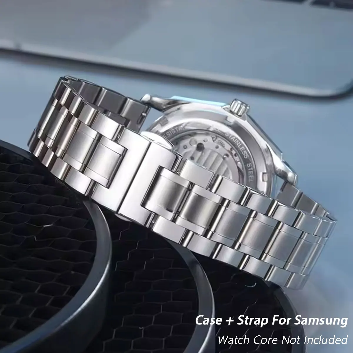 Stainless Steel Strap+Case for Samsung Galaxy Watch 8 40mm 44mm Metal Strap Bracelet with Full Coverage Case