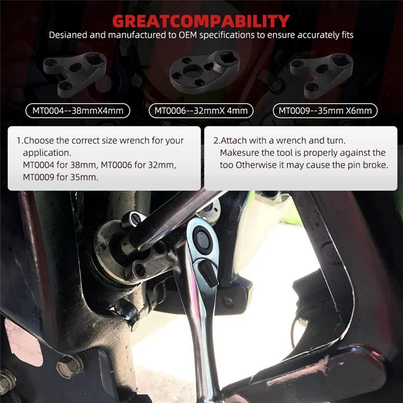 

MT0004 MT0006 MT0009 Outboard Trim Tilt Pin Wrench Tools Set Fit For Yamaha Suzuki All Seastar Hydraulic End Caps