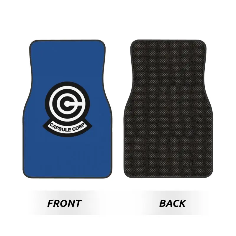 Dragon Capsule Ball Corp Print Car Floor Mats Set of 4 Pieces Front and Rear Foot Mats with Rubber Backing Auto Decor Universal
