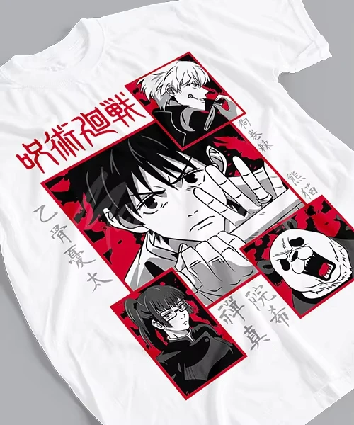 Jujutsu Kaisen Anime Equipo De Yuta Okkotsu Printed T-shirt Men's and Women's T-shirt Men's Top Sports T-shirt 2026 Summer Tee